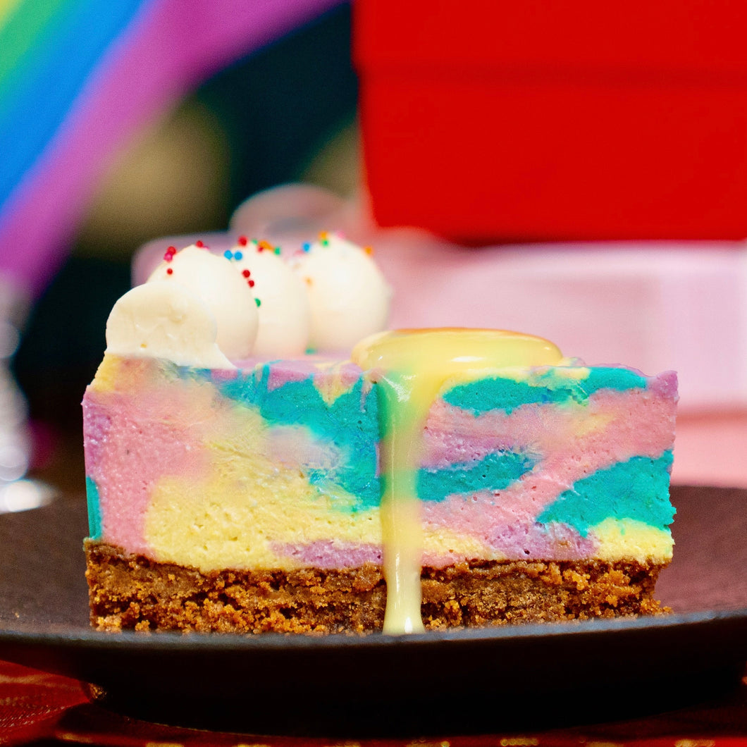 Rainbow Cheesecake (No Added Gluten)