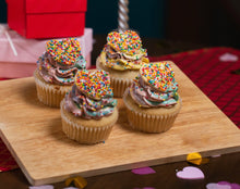 Load image into Gallery viewer, Rainbow Cupcakes (x4)
