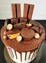 Load image into Gallery viewer, Candy Bar Chocolate Drip Cake
